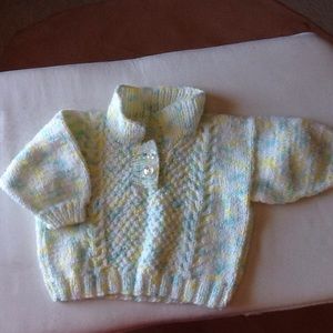 Knitted baby sweater